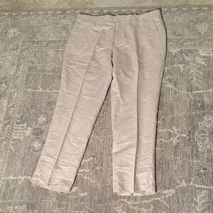 Perry Ellis Men's Linen Cotton Blend Light Tan Chinos 36 x 30 like new